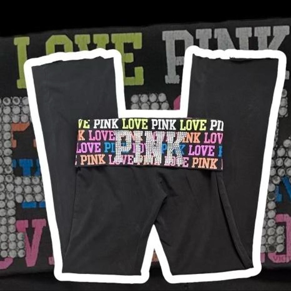 VS PINK FOLDOVER LEGGINGS